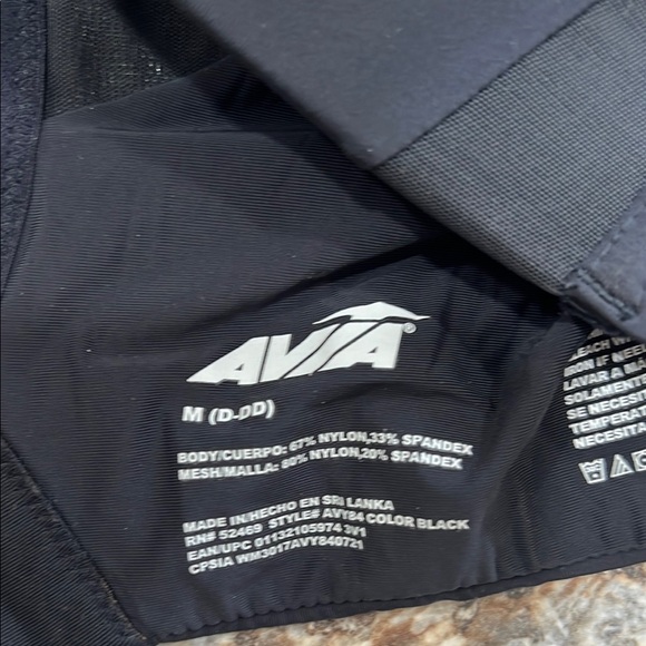 Avia Black Underwire Bra with Seamless Molded Cups - Picture 2 of 5